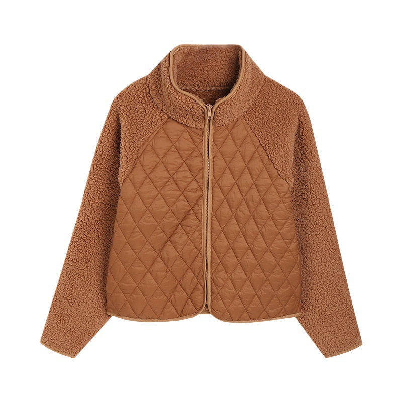 Picture of Flash velvet 2023 new autumn and winter women's cross-border Amazon cardigan zipper long sleeve plush stitching European and American coat women