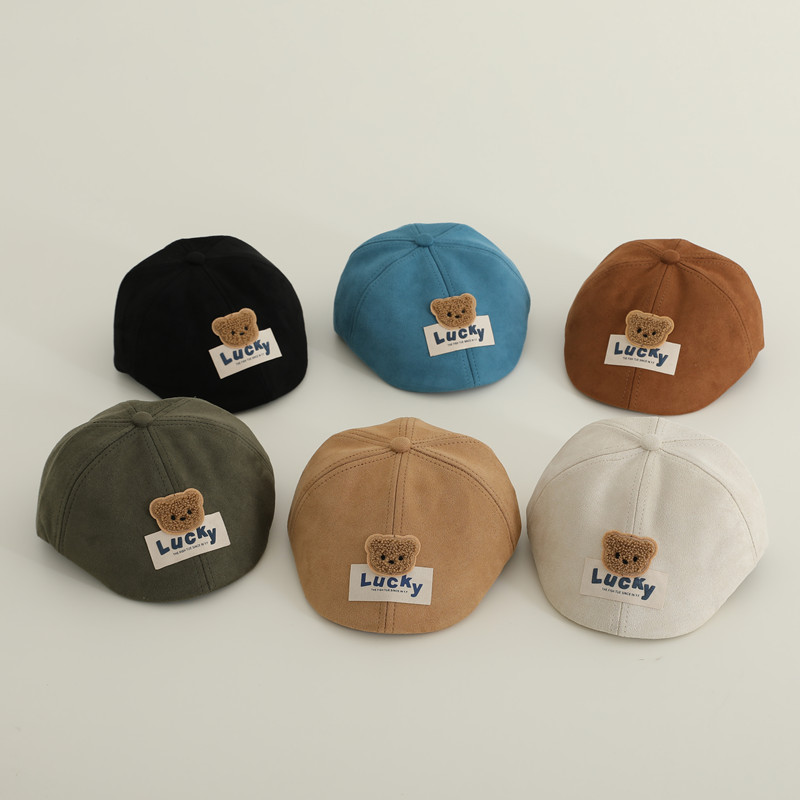 Baby Hat Autumn and Winter Korean Style Boys' Stylish Beret Girls' Personalized Children's Cartoon Forward Cap