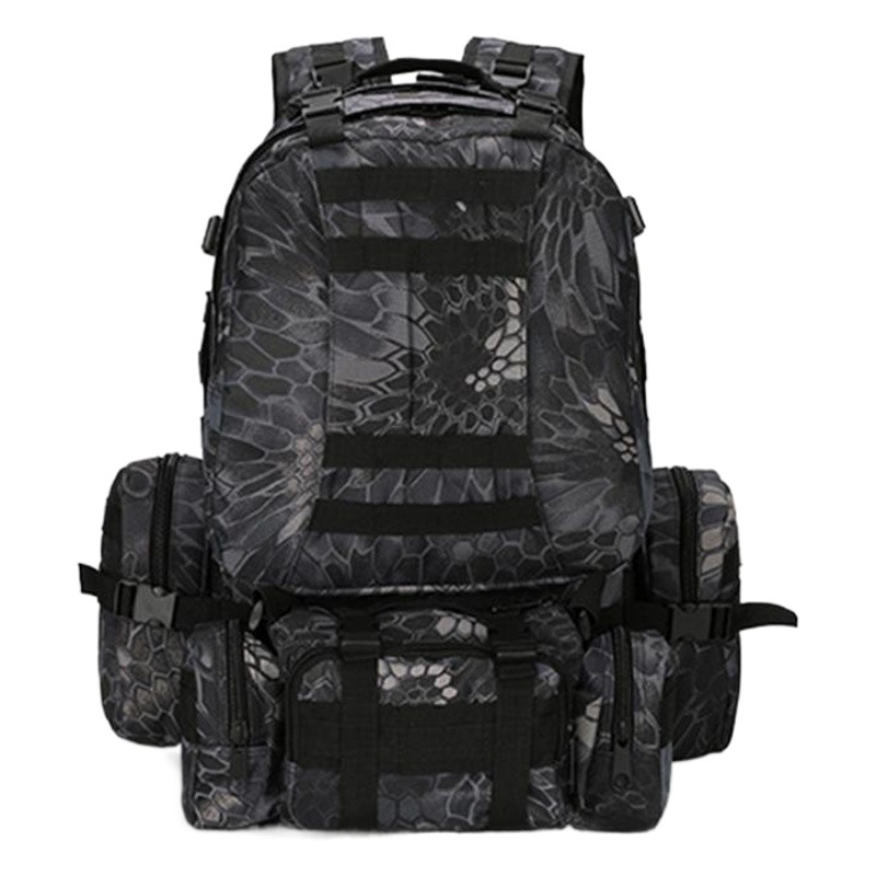 Men's Travel Bag Oxford Cloth Wear-Resistant Outdoor Backpack Hiking Mountaineering Bag Luggage Combination Large Bag B Model