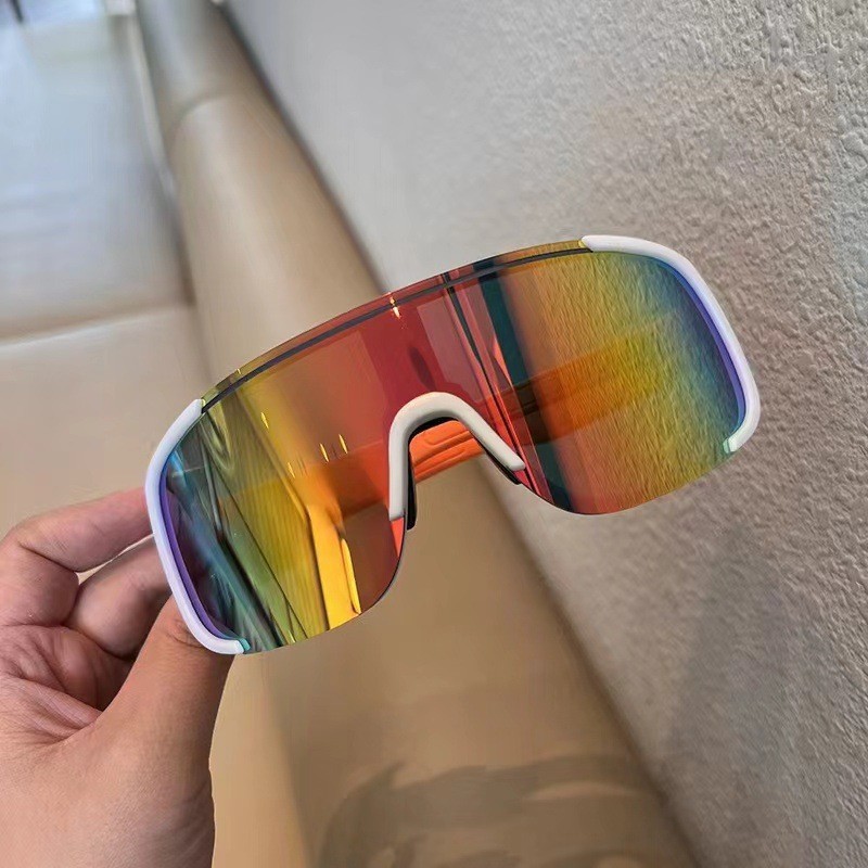Picture of New Internet Celebrant Trendy Sunscreen Outdoor Riding Mirror Men's Anti-ultraviolet Mountain Climbing Ski Goggles Women's Trendy Colorful Sunglasses