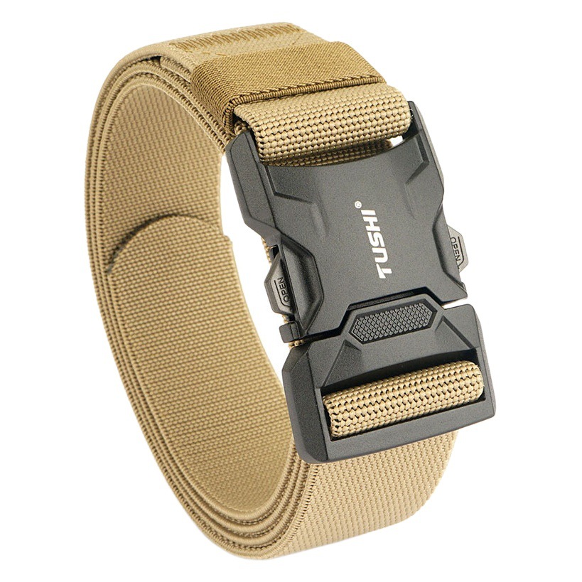 New quick release aluminum alloy buckle tactical nylon belt tooling outdoor training pants with casual men's belt wholesale