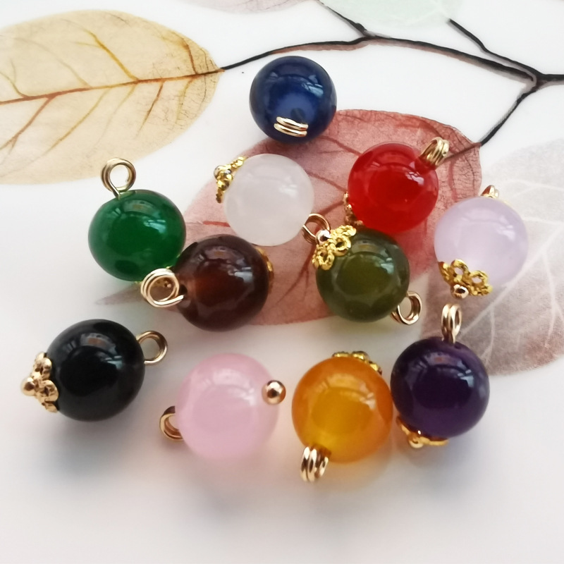 Chinese-Style Round Pearl Buttons for Shirts, Cardigans, Tang Suits, Hanfu Decorations, Lantern Buttons, and Cheongsam Foot Buttons
