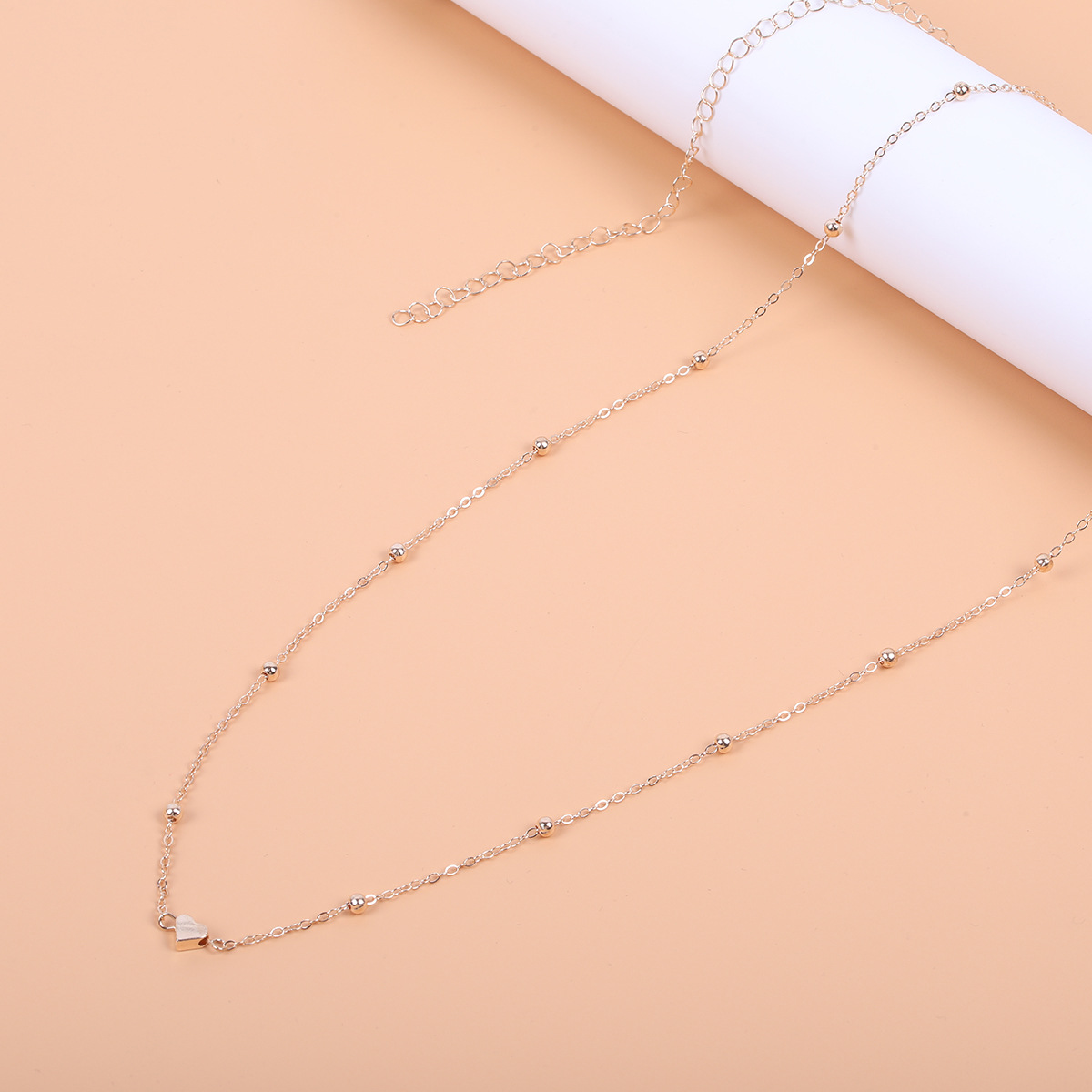 Picture of European and American Cross-border Jewelry Fashion Street Shooting All-match Peach Heart Body Chain Women's Simple Copper Ball Ball Chain Love Waist Chain