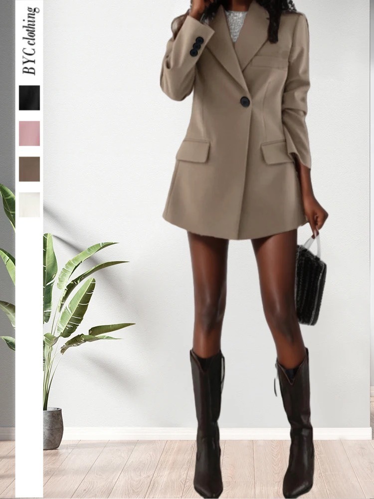 Picture of 2024 Women's Spring New Suit European Station Jacket Slim-fit Fashion Small Suit British Light Fashion Jacket