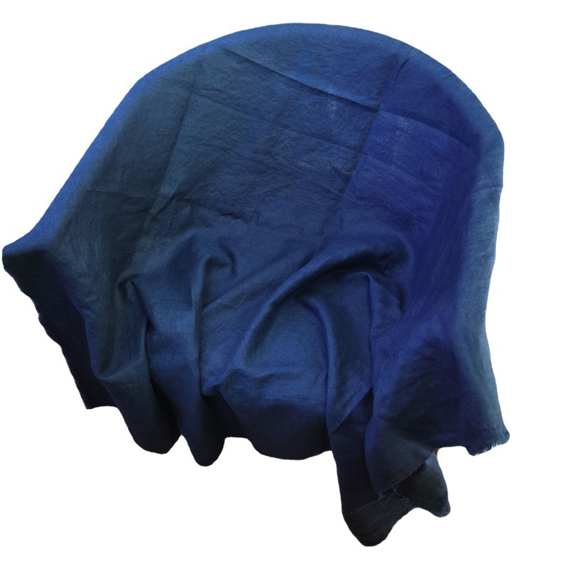 Washed Linen Fabric 100% Yarn-dyed Linen Solid Color Vintage Blue Cloth European, American and Asian Linen Curtain Fabric for Home Textile