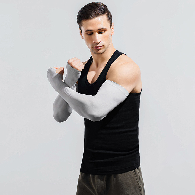 Picture of Sun Protection Sleeves for Men Plus Size Loose Arm Guards Plus Fat and Enlarged Ice Silk Sleeves Sun Protection Uv Protection Arm