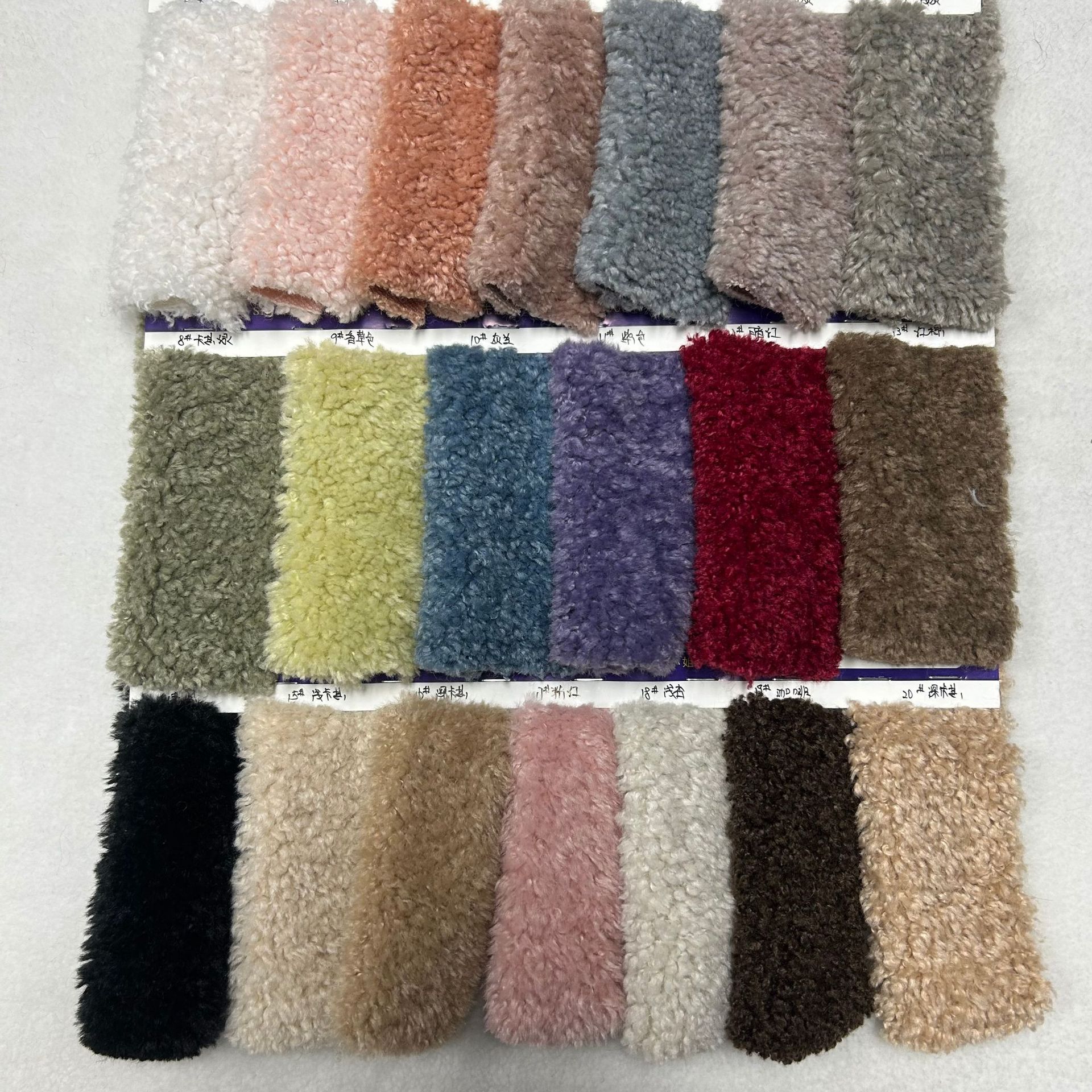 Half-gloss Sheep Curly Crescent Velvet Super Soft Alpaca Curly Imitation Wool Sheep Loop Velvet Clothing Shoe Material Fabric