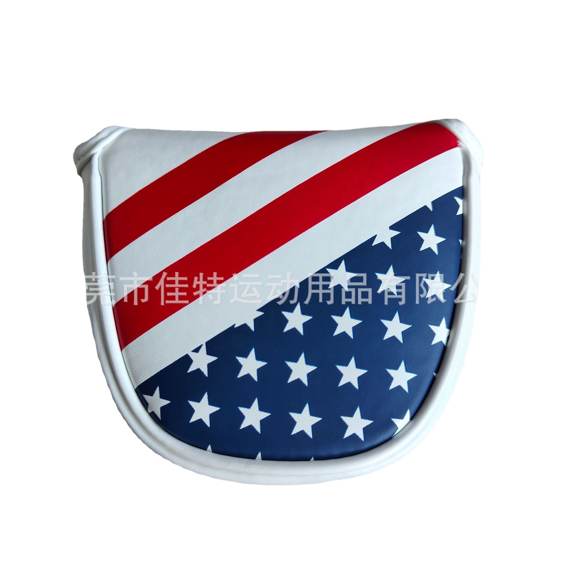 golf putter sleeve magnet silk screen semicircle club sleeve Mallet USA logo printing golf putter cap cover