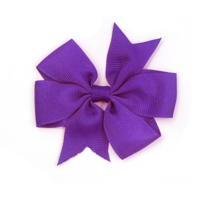 Picture of European and American New Kidsren's Hairpins 8cm Swallowtail Bow Hairpin V-Shaped Ribbed with Bow Hair Accessories Head Flower