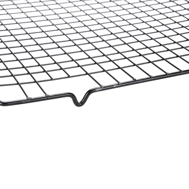 Color boxed wholesale baking tools cake cooling rack bread biscuit cooling rack black non-stick cold drying net