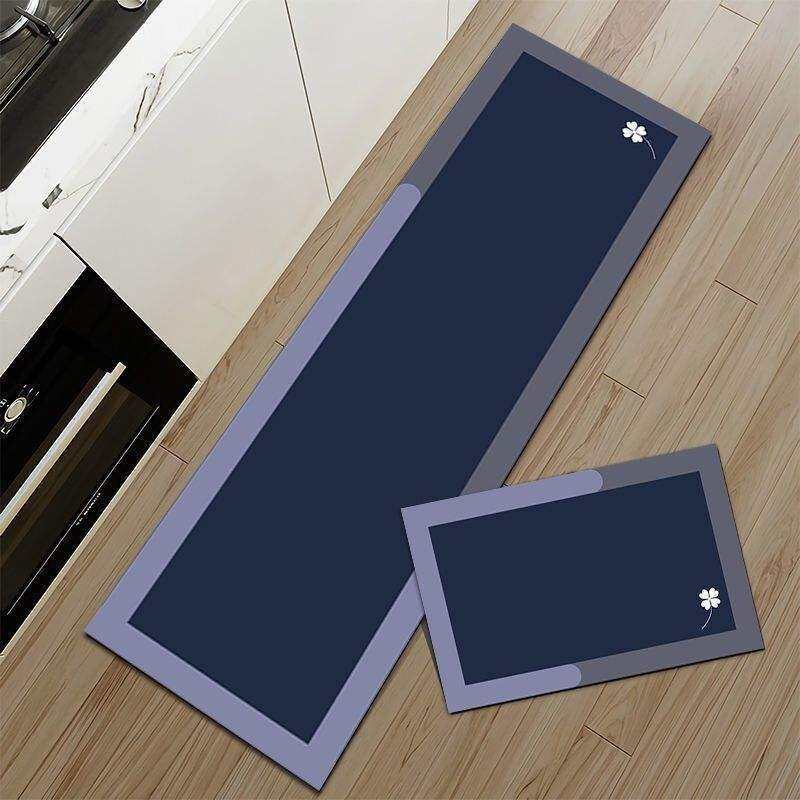 Cross-border Plain Kitchen Mat Oil Absorbing and Dirty Resistant Combination Floor Mat Washing Basin Countertop Drain Mat Toilet Anti-slip Mat