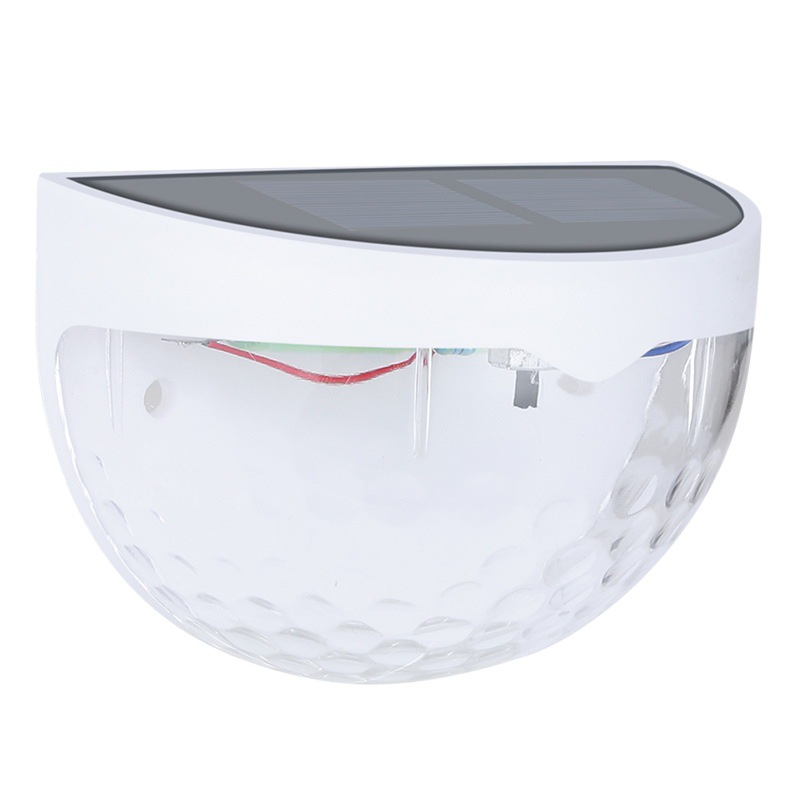 Cross-Border Solar Semicircle Wall Lamp Outdoor Courtyard Decorative Lamp Waterproof Villa Garden Wall Fence Lighting and Shadow Lamp