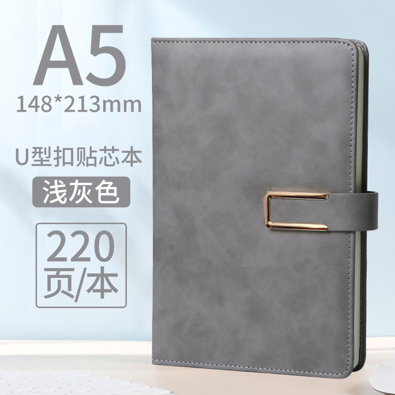Picture of High-Looking A5 Notebook Imitation Leather Hand Ledger Thickeneded Conference B5 Simple Business Notepad Custom Logo
