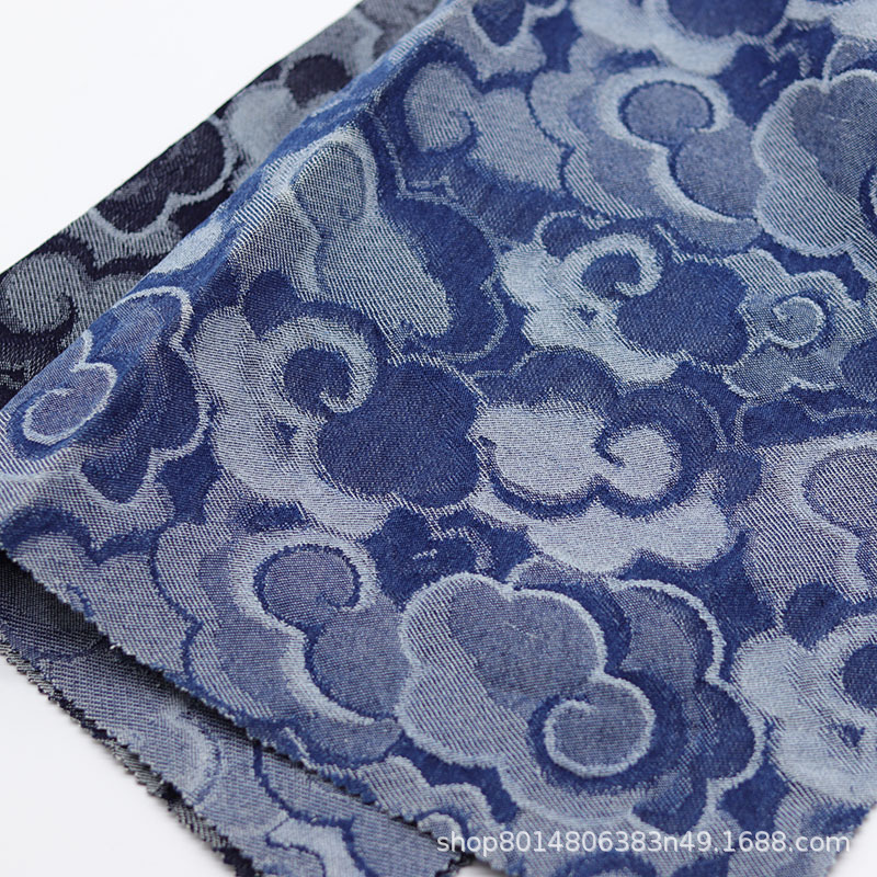 Picture of Factory Wholesale China Xiangyun Jacquard Denim Fabric Clothing Fabric Washed Thickened Pants Jacket Skirt