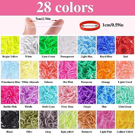 Picture of Cross-Border Hot Selling 28-Colorful Disposable Rubber Bands 28-Pack Does Not Hurt Hair Girls Candy-Colorfuled Hair Rings Colorfulful Small Hair Accessories