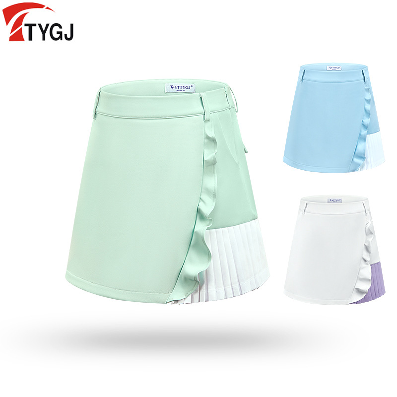 Golf Short Skirt Women's Slim-fit Sports Pleated Skirt Anti-glare Slimming Skirt Breathable Quick-drying Skirt Women's Clothing