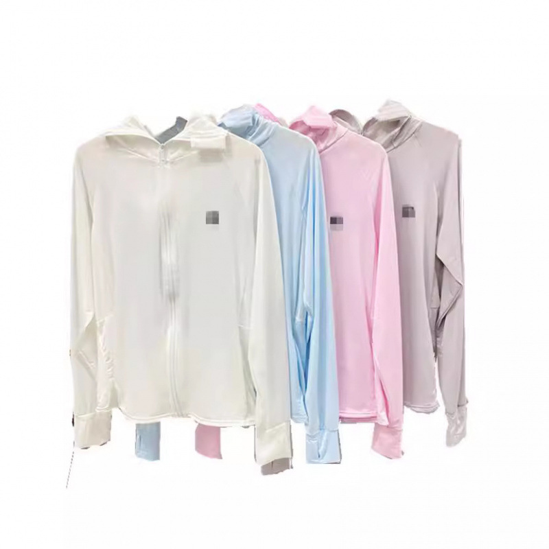 Picture of Ice Silk Sun Protection Clothing Women's Summer Thin UV Protection All-match Sun Protection Clothing Loose Sports Outdoor Hooded Coat Women