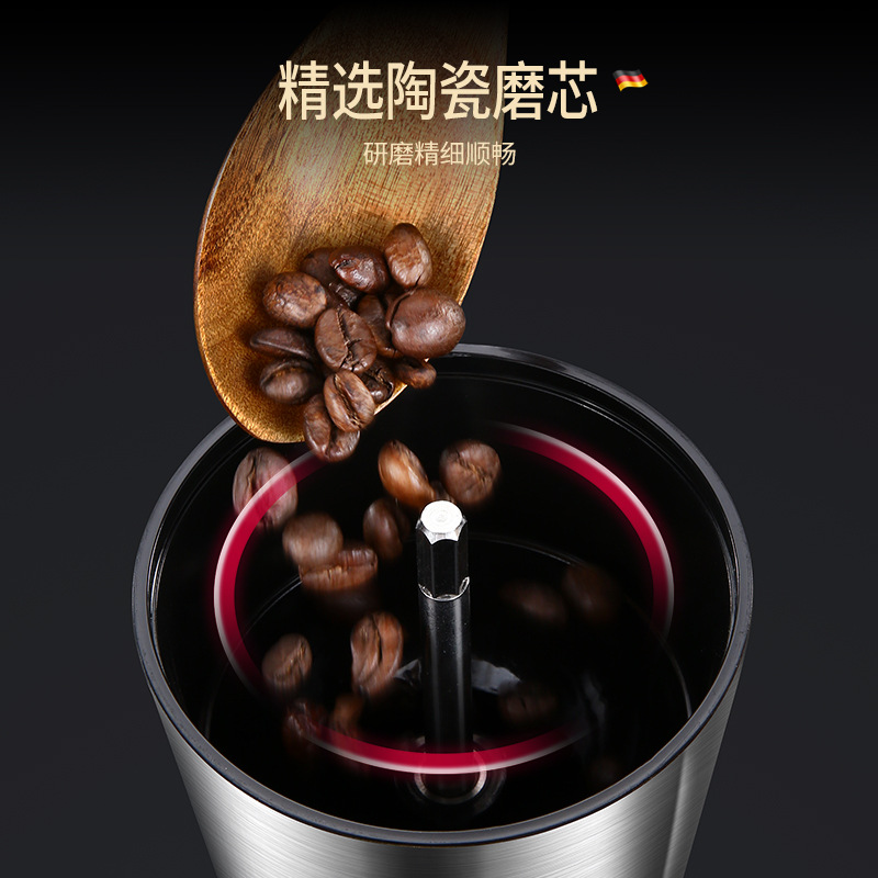 Picture of Cross-border Amazon household small grinder hand coffee powder grinder portable stainless steel hand coffee grinder