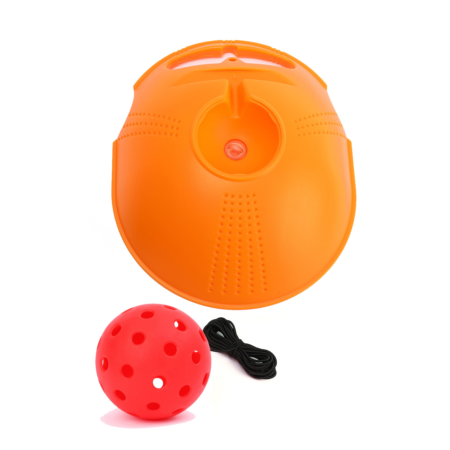 Picture of Pick ball trainer training base 40 holes high elastic plastic hole ball beginners practice Pickleball