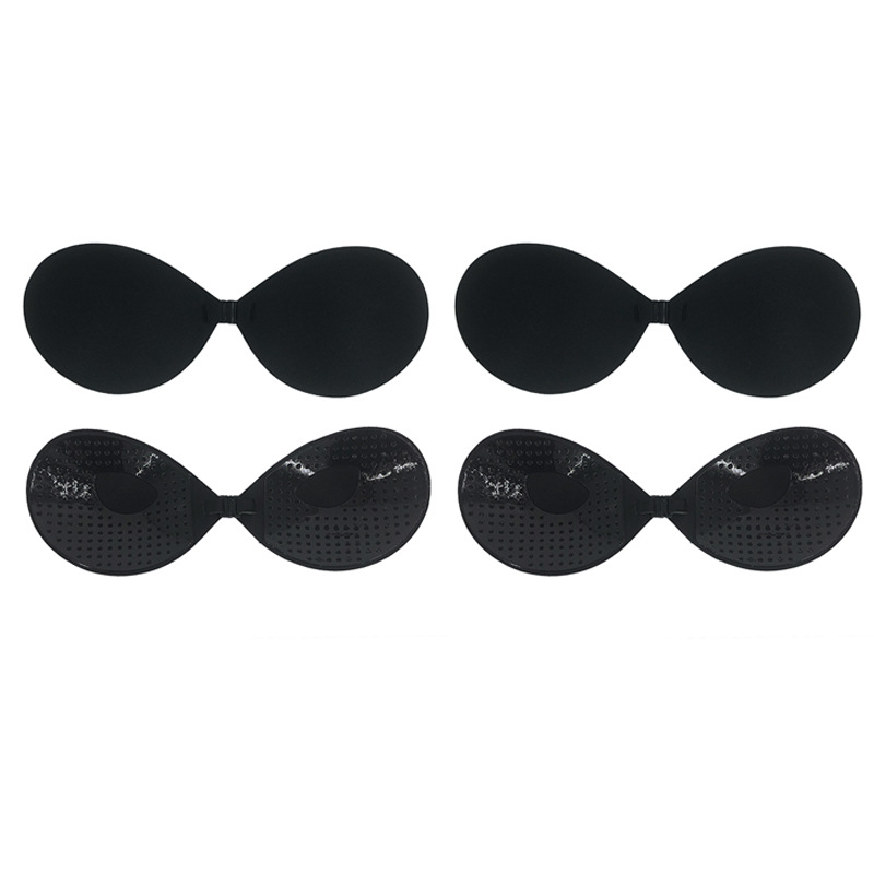 Picture of Cross-border Strapless Glossy Cloth Invisible Round Cup Push-up Breathable Silicone Breast Sticker Swimsuit Wedding Dress Breast Sticker Bra