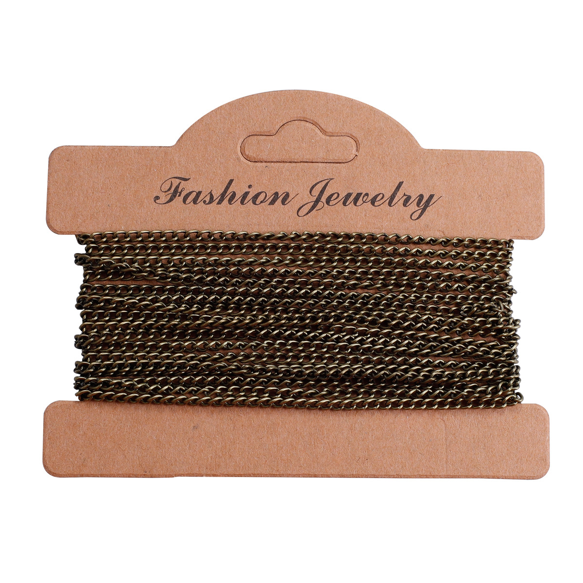 Picture of 2.5mm 3.5mm flat secret chain Handmade DIY jewelry necklace bracelet 3 M chain iron plated 9 colors optional