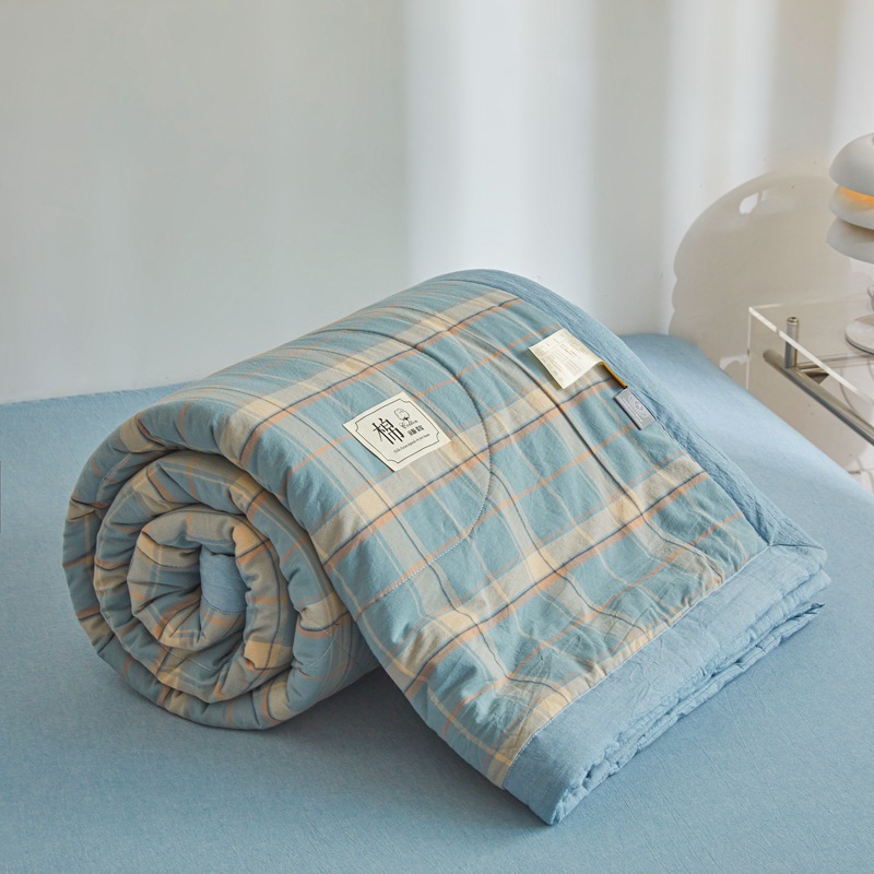 Picture of Class A Maternal and Infant Grade Non-printed Summer Quilt Xinjiang Cotton Air-conditioning Quilt Core Machine Washable Summer Cool Quilt Summer Thin Quilt