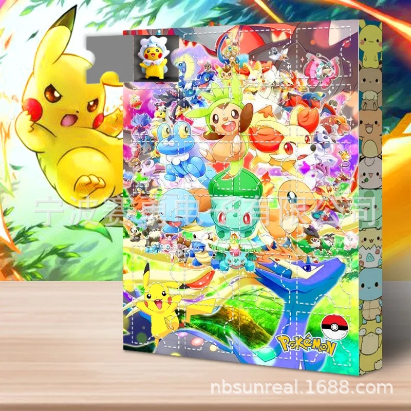 Pokémon advance Calendar Christmas 24 PCs gift countdown blind box