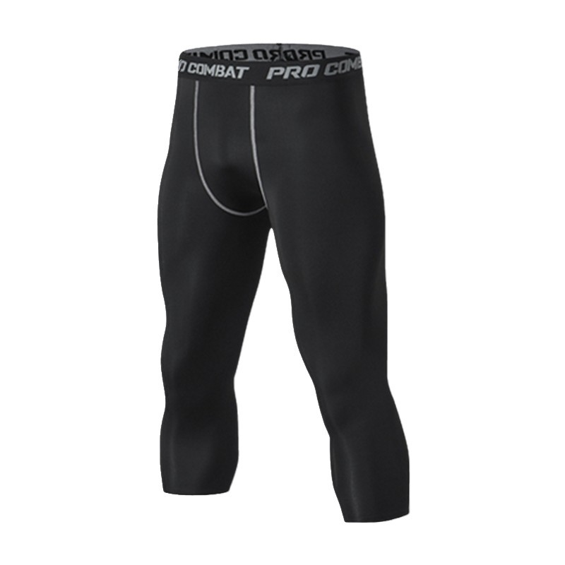 Picture of Amazon Sports Tight Pants American Men's Fitness Running Pants PRO Quick-drying Basketball Cropped Leggings Cross-border