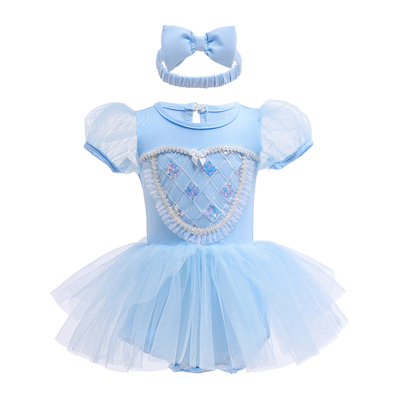 Picture of Halloween Children's Clothing, Short-Sleeved Pullover, Baby Baby Hooded Princess Jumpsuit, Romper Dress