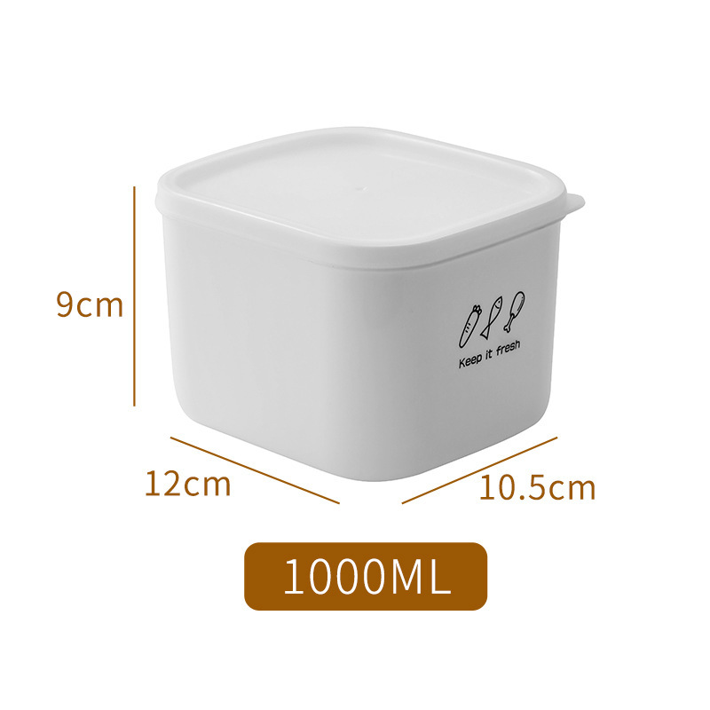 Picture of [Thickened storage box] sealed plastic storage box refrigerator microwave oven heating lunch box food sealed box