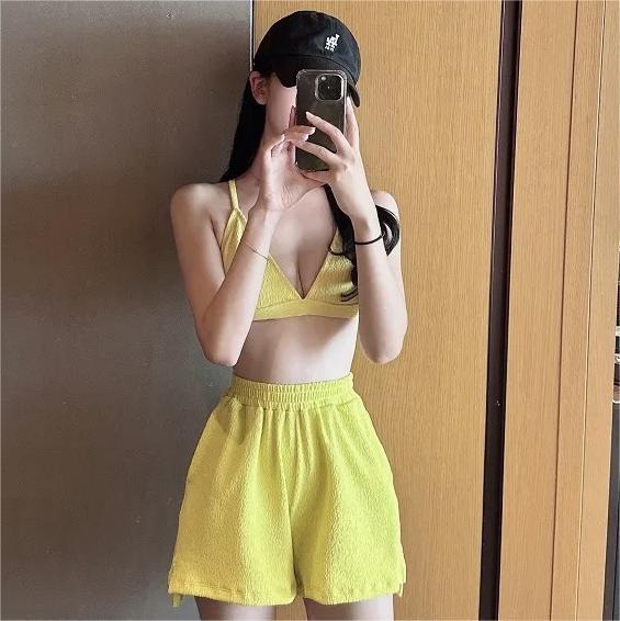 SOURCE manufacturer light luxury simple conservative beach pants three-piece Bikini Bikini split swimsuit for women
