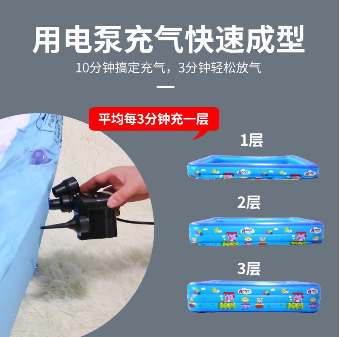 Picture of Swimming pool electric air pump compression bag filling and suction dual-purpose 220V US gauge European gauge multifunctional household electric pump