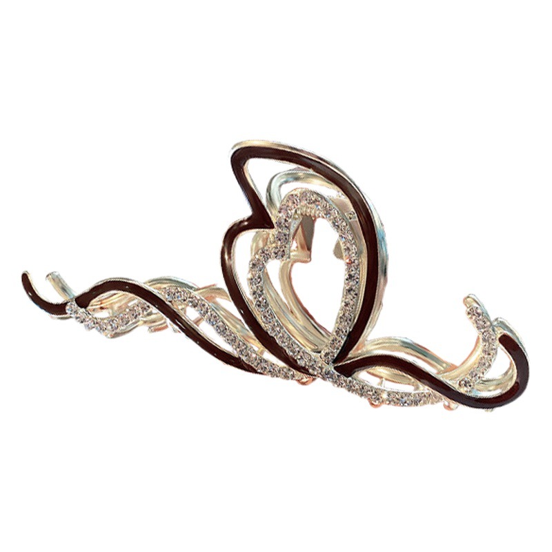 Korean Minimalist Style Large Hair Claw Clip, Trendy Retro Hairpin for Women, Suitable for Updos at the Back of the Head, Shark Clip Hair Accessory with a Criss-Cross Design