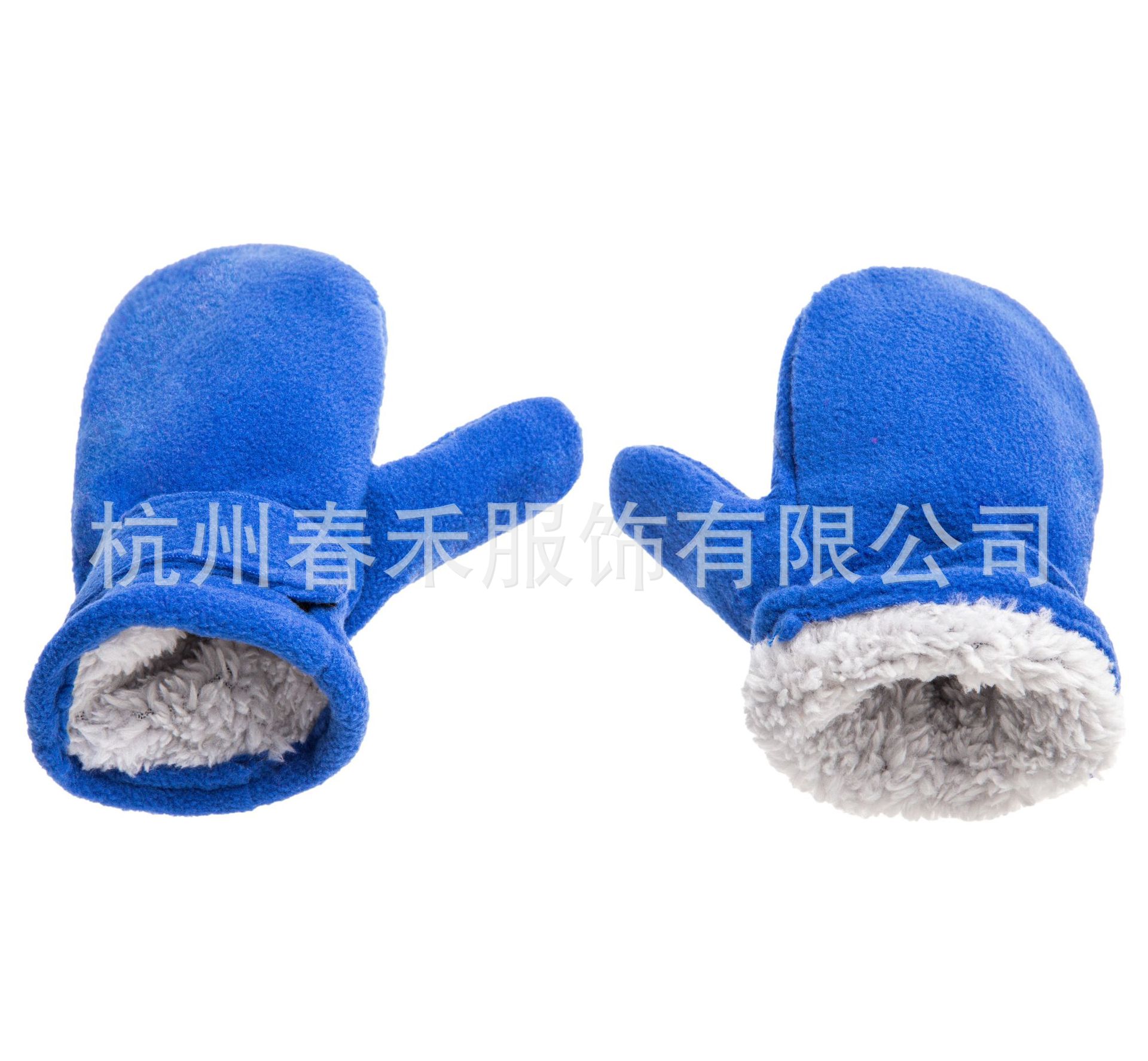 Picture of Spot 10 Colors Amazon 3 Size Cross-Border E-Commerce Kidsren's Mittens Polar Fleece Comfortable Velvet Velcro Gloves