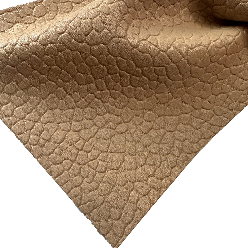 Picture of 1.1MM imitation cotton wool small stone embossed semi-PU leather three-dimensional pebbled shoes luggage furniture leather fabric