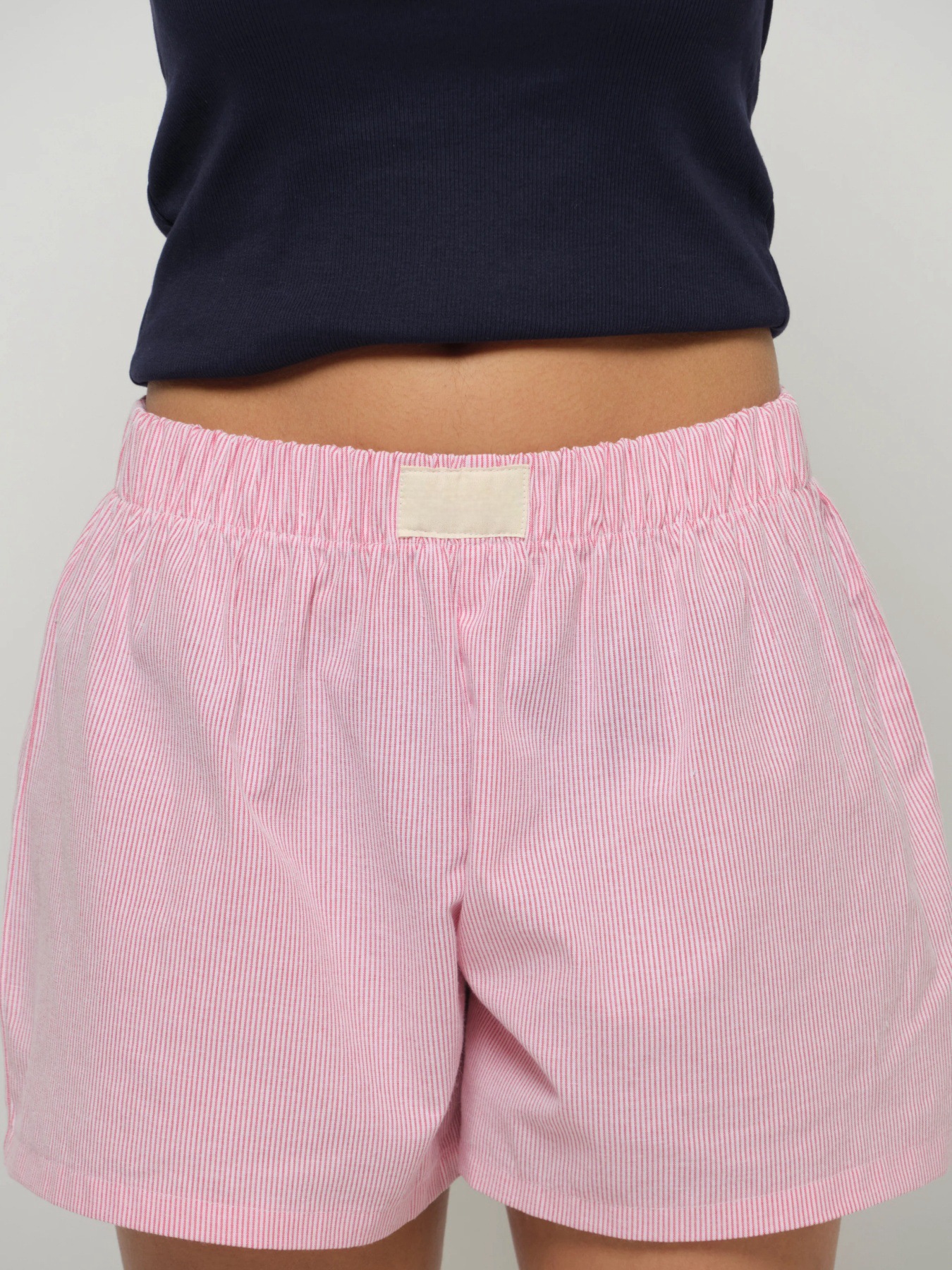 Cross-border Foreign Trade Amazon ins2024 New Women's Spring and Summer Casual High Waist Striped Loose Lazy Style Shorts