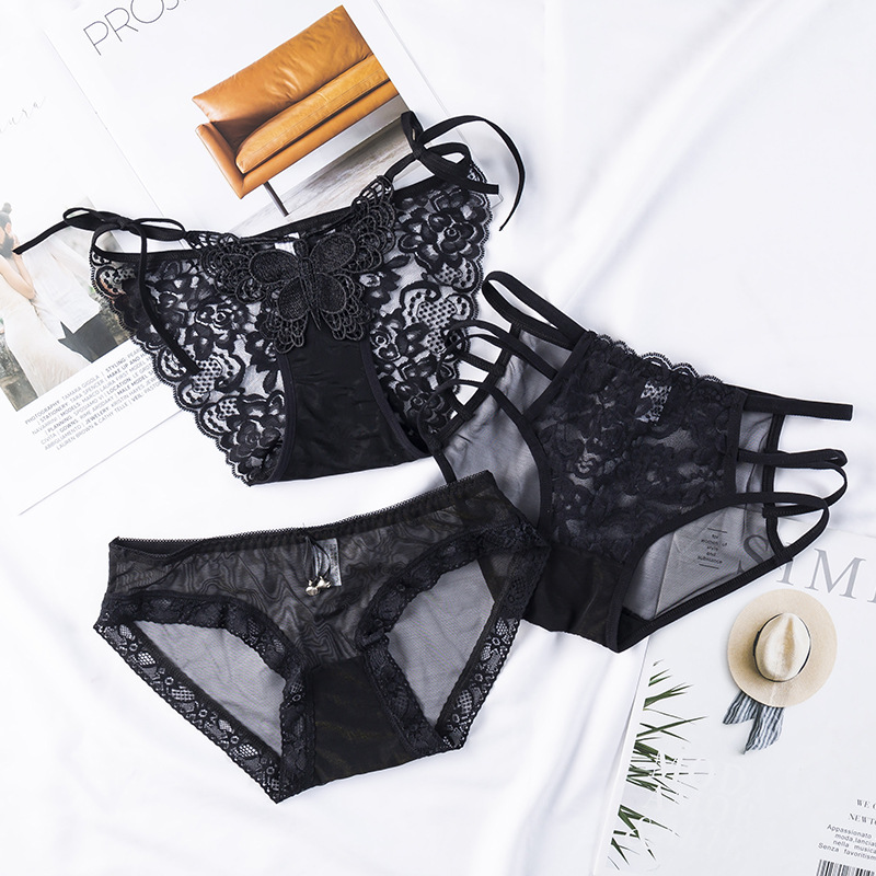 Picture of Spring and summer new underwear women's sexy women's underwear lace temptation low waist temptation briefs women's cotton crotch