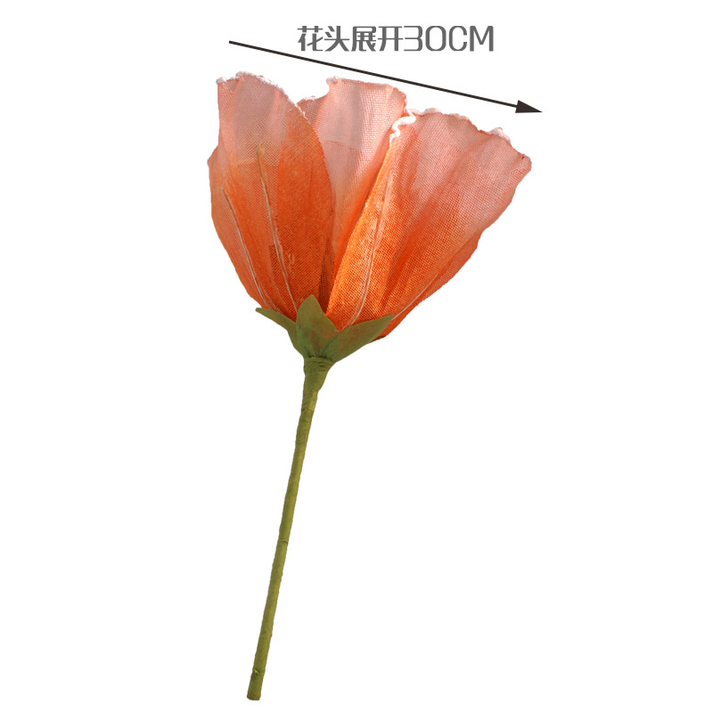 Picture of Large Artificial Poppy Flower Wall Decoration for Wedding Aisle, Window Display, and Festive Atmosphere