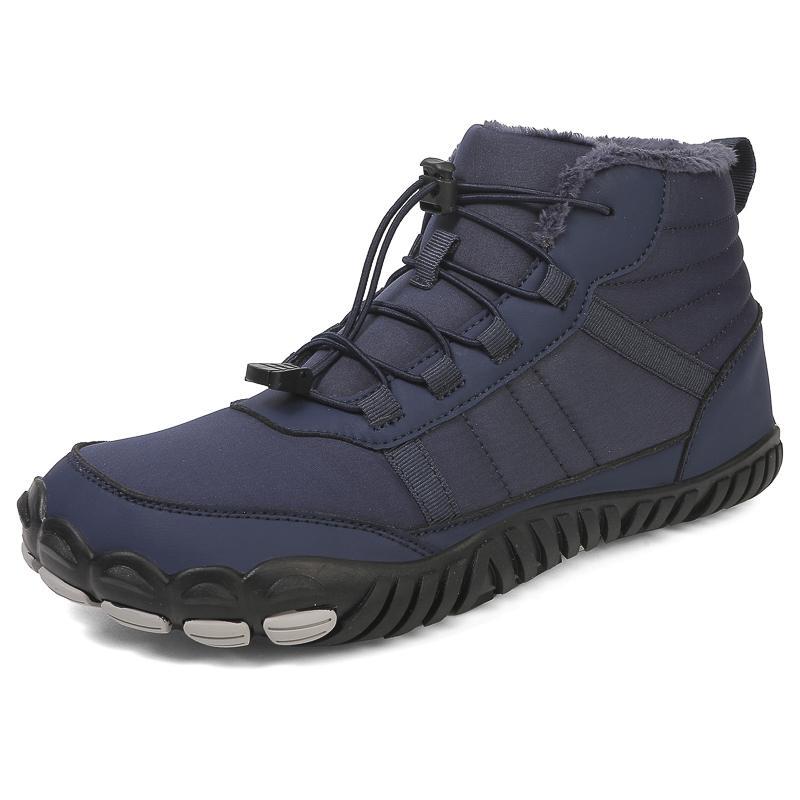 Men's Casual Boots Snow Boots Warm Men's Winter Shoes Outdoor Five-finger Shoes Flat and Comfortable