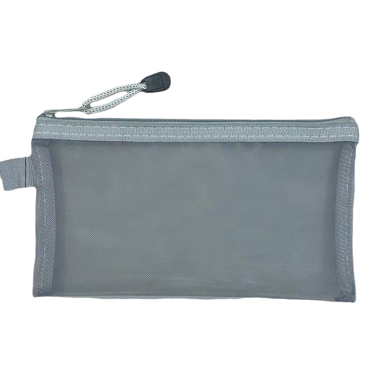 Simple transparent mesh pen bag storage bag for students examination portable pen bag large capacity stationery bag wholesale