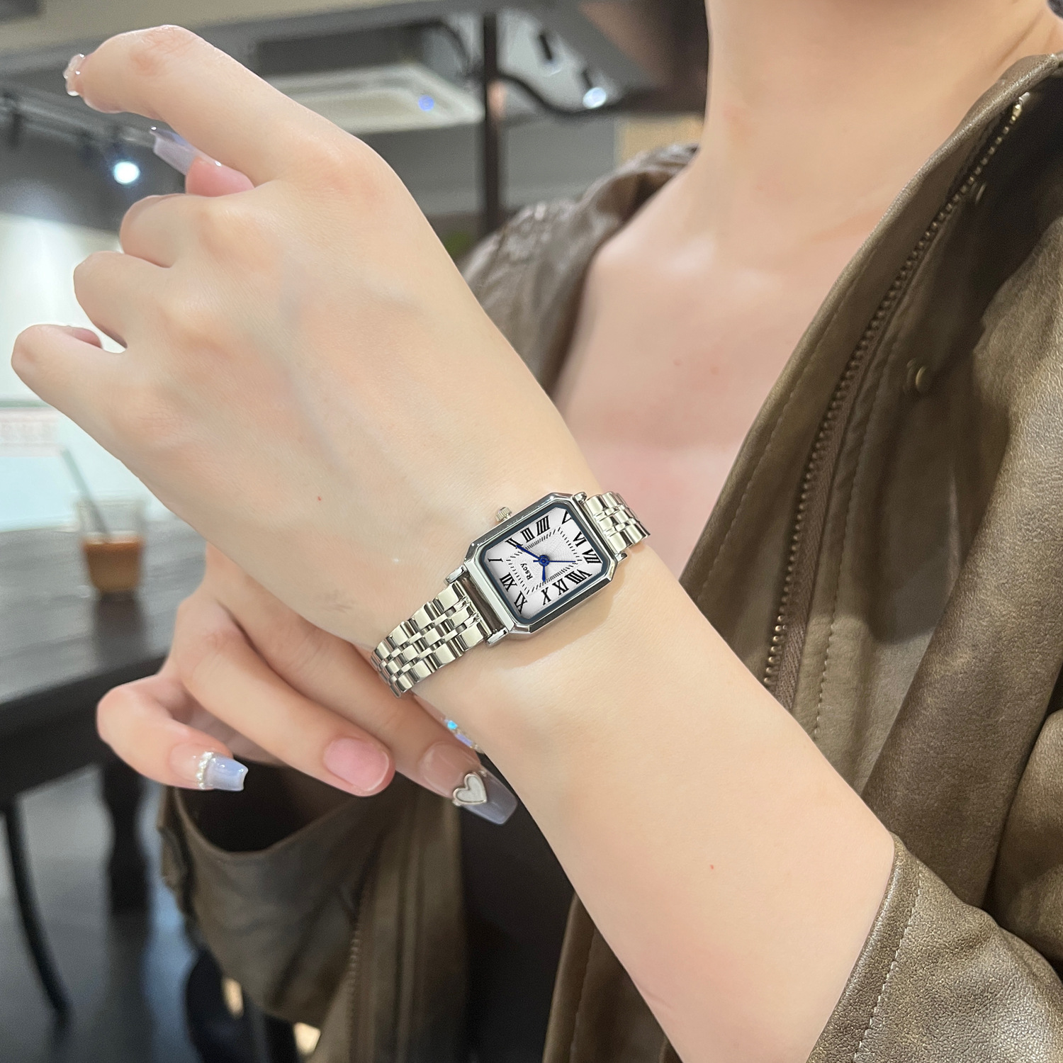 Picture of Retro Watch Women's Niche High-end Sense Ins Style Light Luxury College Student Elegant Belt Women's Roman Watch Wholesale