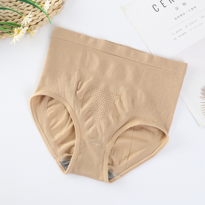 Picture of Graphene Honeycomb Seamless Seamless Breathable Women's High Waist Tummy Lifting Buttocks Shaping Briefs Underwear for Women