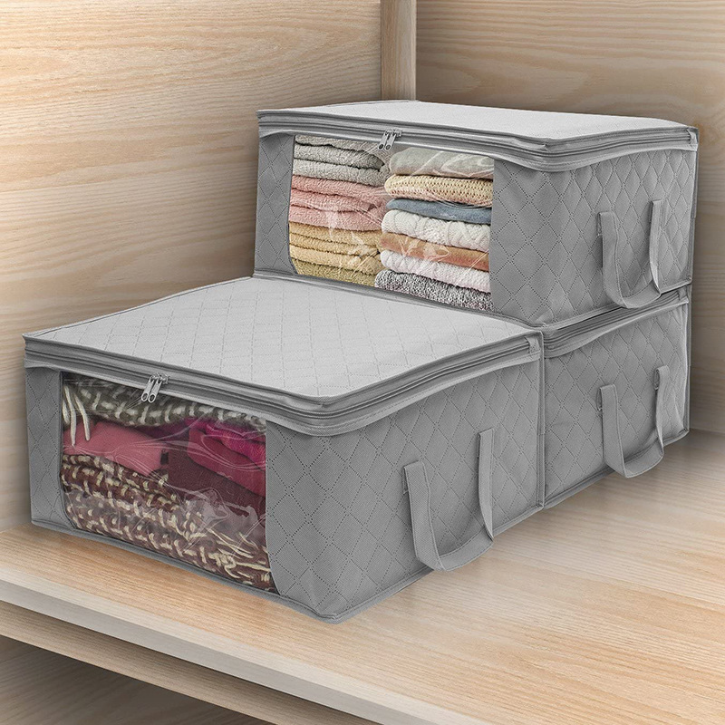 Non-woven large hand-held quilt bag cross-border new environmental protection quilt storage bag factory direct wholesale