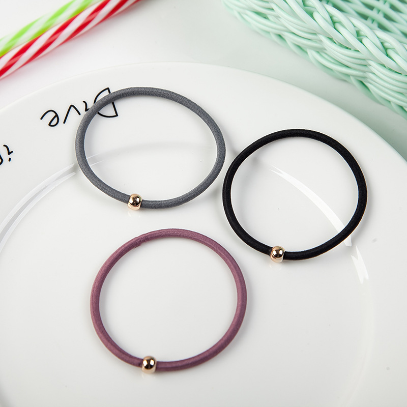 Picture of New simple multi-color basic single bead headband headdress hair band hair accessories hair rope hair band wholesale