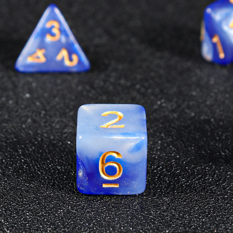 Picture of Star new multi-sided dice digital dice running group table game accessories 4/6/8/10/12/20 sieve props