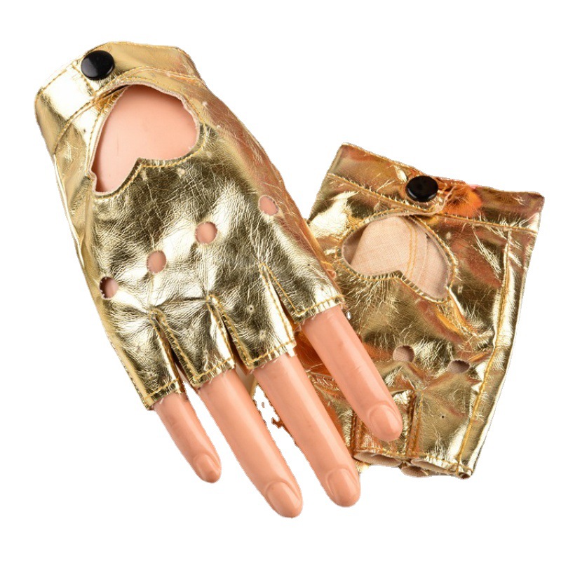 Picture of Cross-border wholesale half-finger gloves European and American women DS heart half-finger gloves stage nightclub pole dance performance gloves