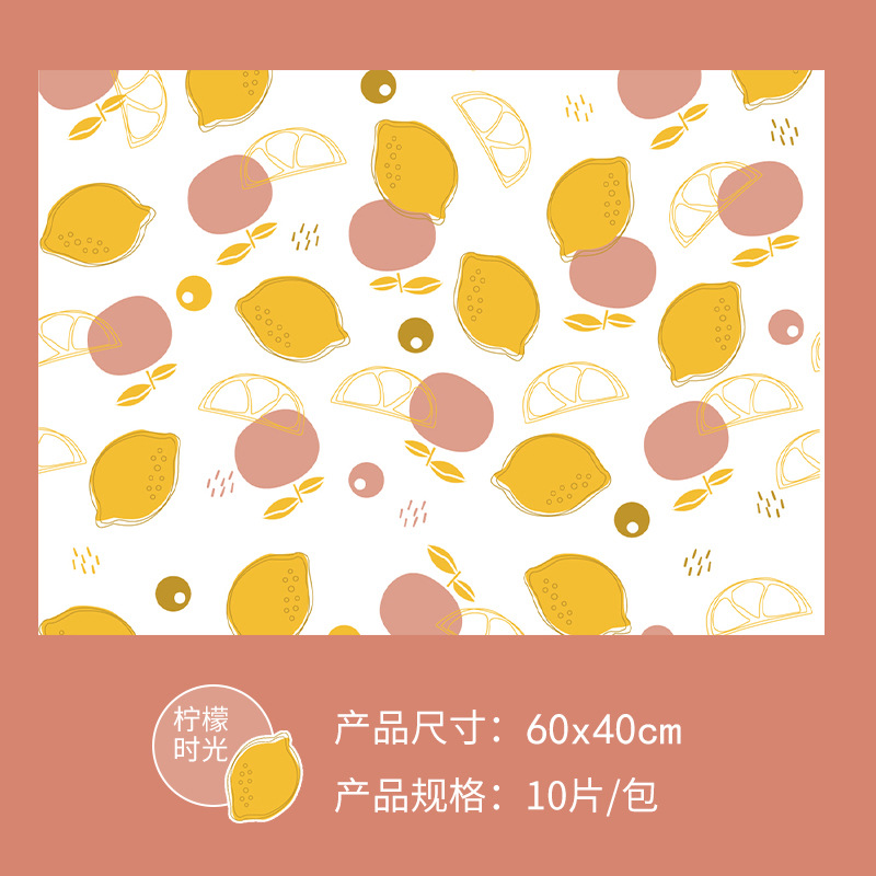 Picture of Disposable Placemat in stock Wholesale Children's Baby Tablecloth Waterproof Oil-proof Disposable Portable Dining Table Mat