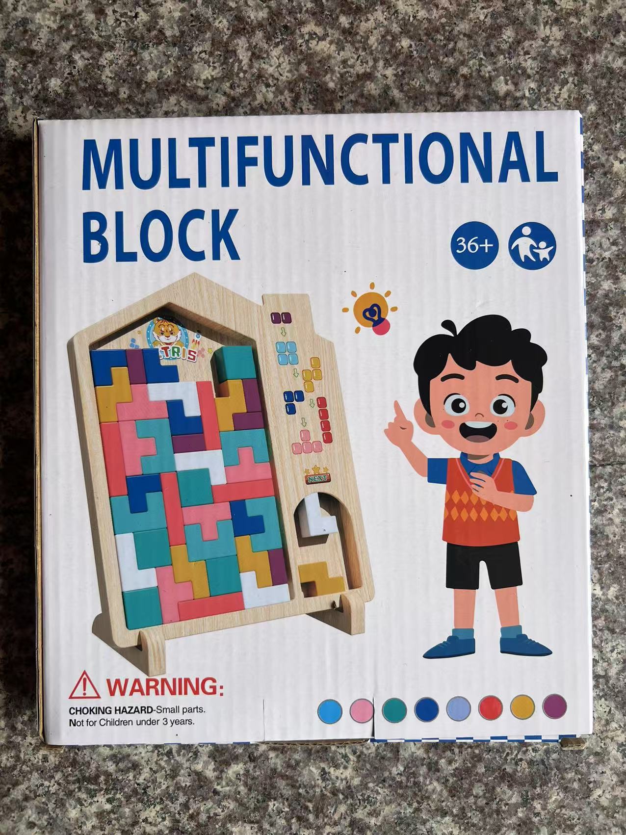 Picture of Factory Wooden Early Education Boys and Girls Accumulates Tetris Jigsaw Puzzle 3456-year-old Children's Educational Toys