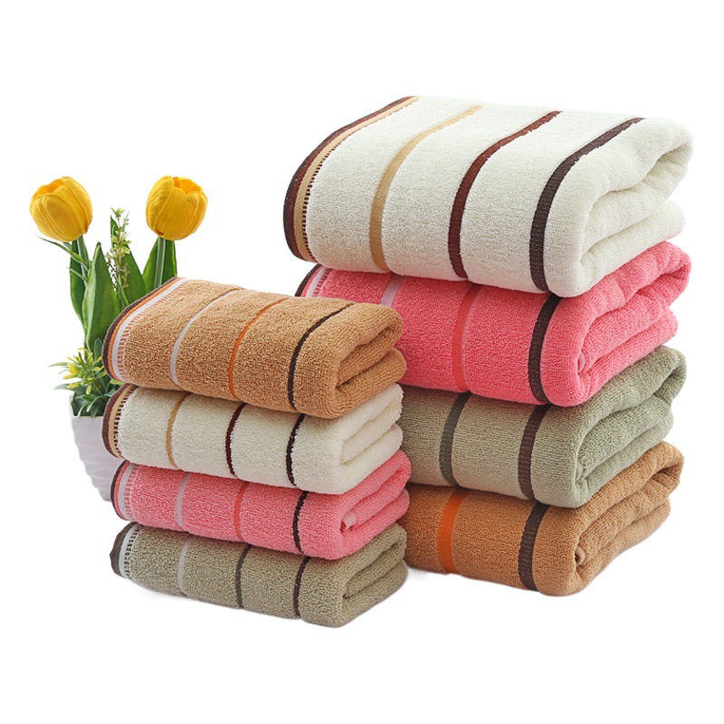 Towel Cotton Wholesale Household Absorbent Face Towel Adult Student Bath Towel Gift Labor Protection Towel Customized