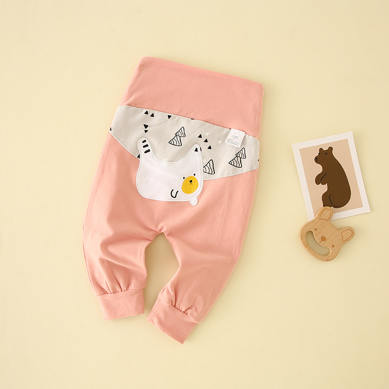 Picture of Children's High-Waisted Pp Pants 2025 Autumn New Korean Style for 0-3 Year Old Boys and Girls, Baby Tummy-Protecting Long Pants, Girls' Pants